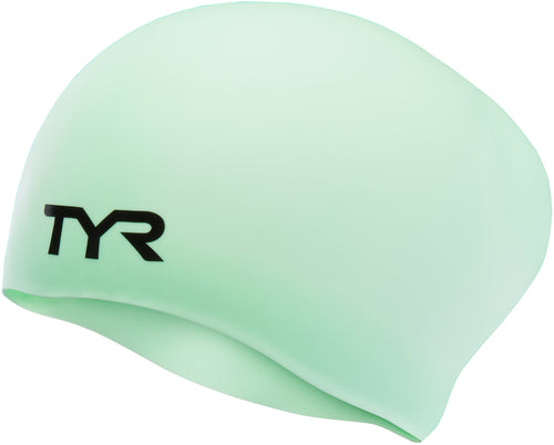 TYR WRINKLE-FREE LONG HAIR SILICONE CAP - MINT