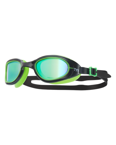 TYR SPECIAL OPS 2.0 MIRRORED GOGGLE - GREEN/BLACK/FL GREEN