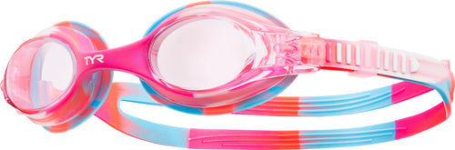 TYR PINK/WHITE KIDS SWIMPLE TIE DYE GOGGLE
