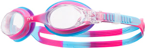 TYR CLEAR/PINK/BLUE KIDS SWIMPLE TIE DYE GOGGLE