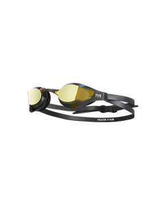 TYR TRACER-X RZR RACING MIRRORED ADULT GOGGLE - GOLD/BLK